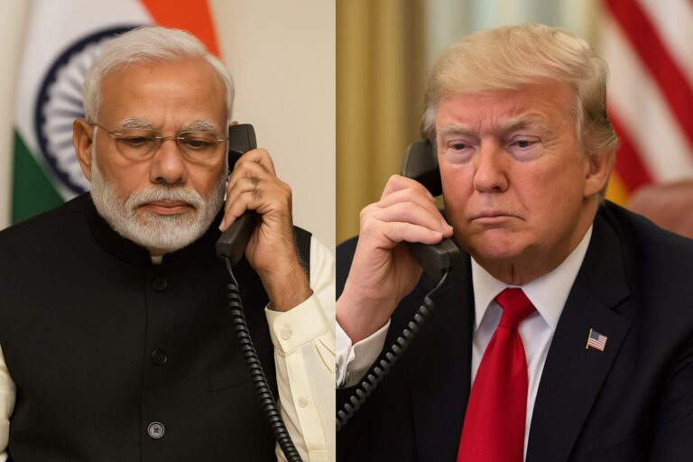 Modi and Trump on phone call discussing India–Pakistan relations